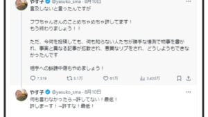 フワちゃんやす子不適切発言